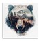 Stupell Industries Bear Head Silhouette Wall Plaque Art Design by LSR Design Studio